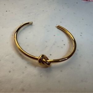 Stainless Steel Gold Plated Knot Bracelet